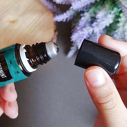 Stainless Steel Roller Fitment with Black Lid for 5ml and 15ml essential oil bottles (10 Pack) - Discover Health & Lifestyle Asia