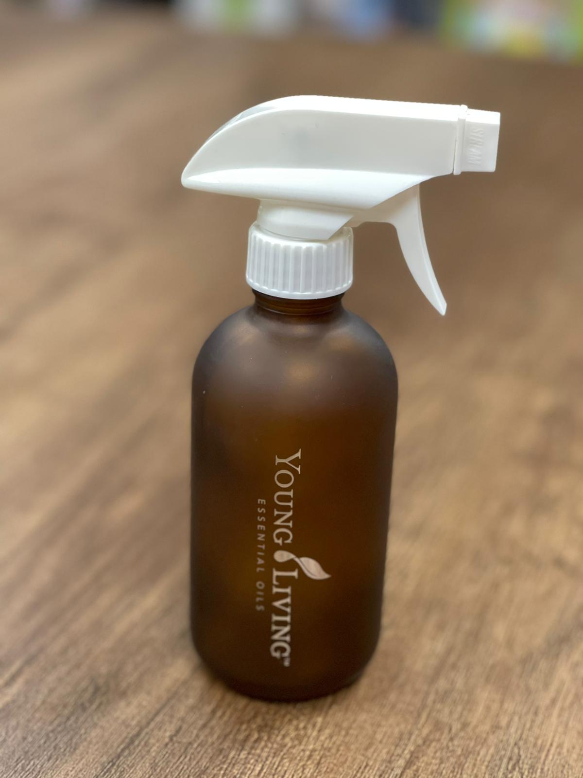 8 oz (240ml) Amber Frosted Glass Bottle With Trigger Sprayer For Household Use - Discover Health & Lifestyle Asia