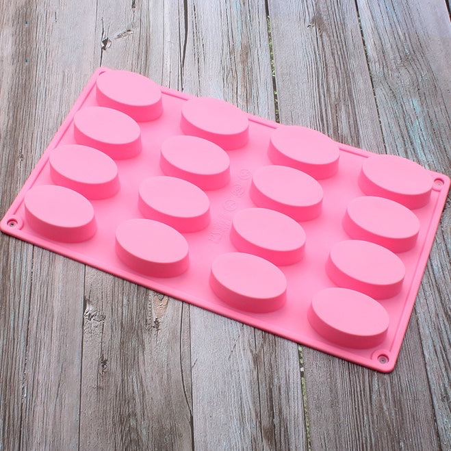 Oval Circle Mould 矽膠16連橢圓模