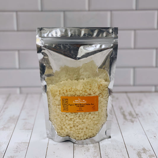 Organic White Beeswax Pellets Raw 有機白蜂蠟粒 (8oz) - Discover Health & Lifestyle Asia