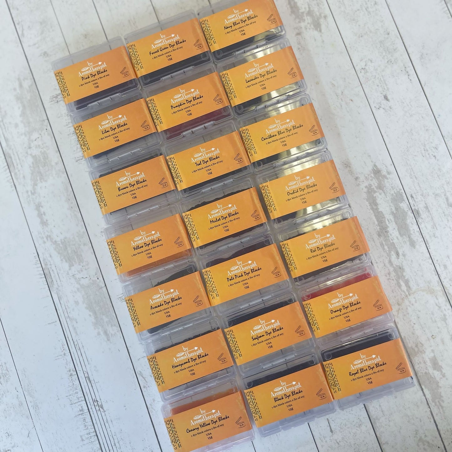 Handmade Candle Solid Dye Color Blocks Set 手工蠟燭固體染料色塊套裝(21色)