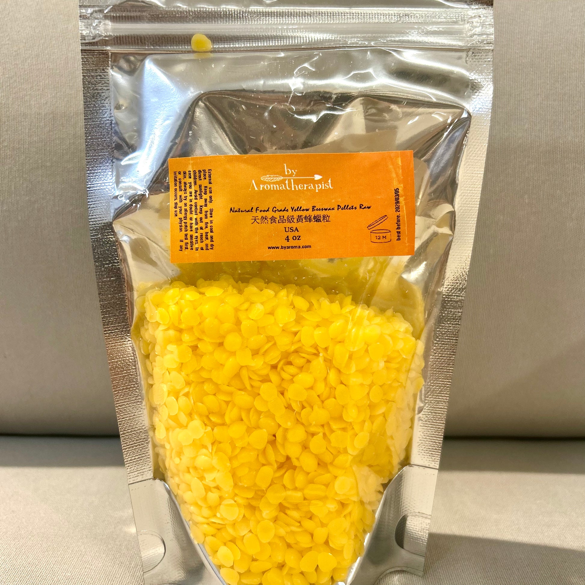 Natural Food Grade Yellow Beeswax Pellets Raw 天然食品級黃蜂蠟粒 (4oz/8oz/16oz) - Discover Health & Lifestyle Asia