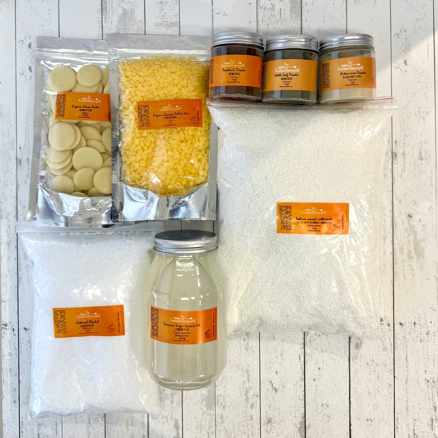 Natural Pet Care Products Certificate Course Ingredients Package (Not Include Essential Oils) 天然寵物護理產品導師證書課程材料套裝(不連精油）