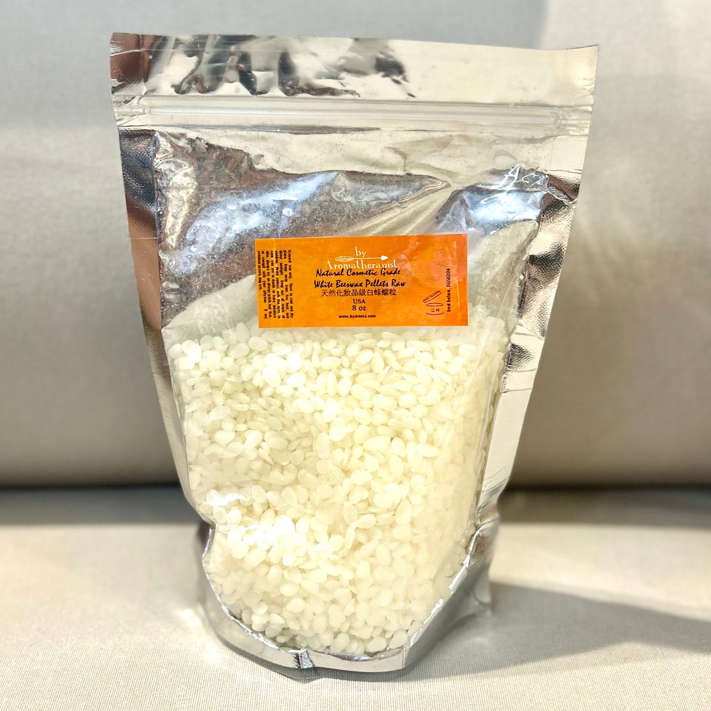 Natural Cosmetic Grade White Beeswax Pellets Raw 天然化妝品級白蜂蠟粒 (4oz/8oz/16oz) - Discover Health & Lifestyle Asia