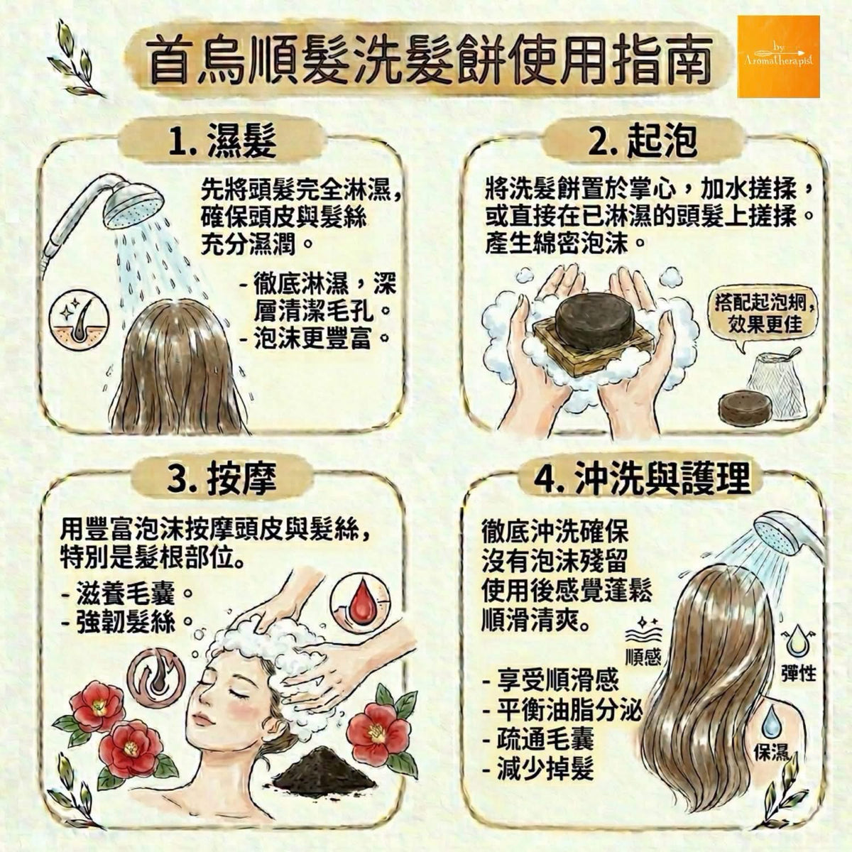 He Shou Wu Smoothening Shampoo Bar 首烏順髮洗髮餅 (70g/件） - Discover Health & Lifestyle Asia
