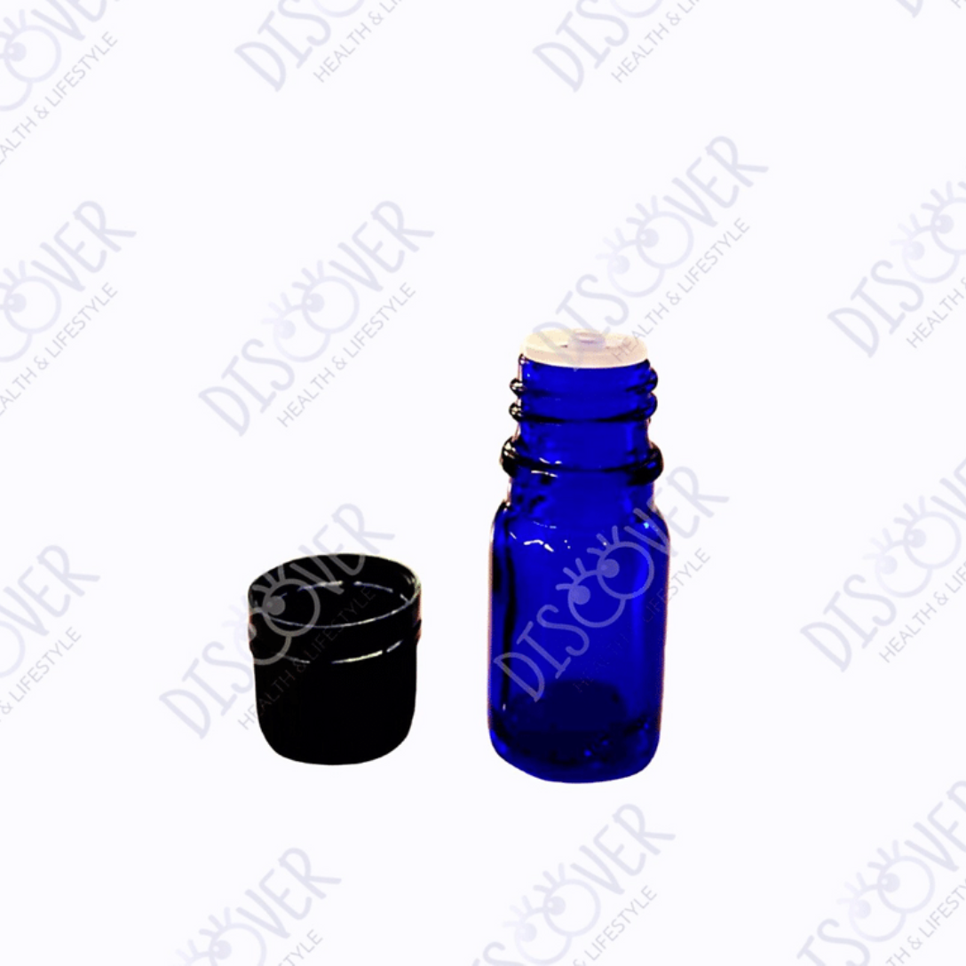 5 ml Cobalt Blue Glass Bottles with Reducer (12-pack) - Discover Health & Lifestyle Asia