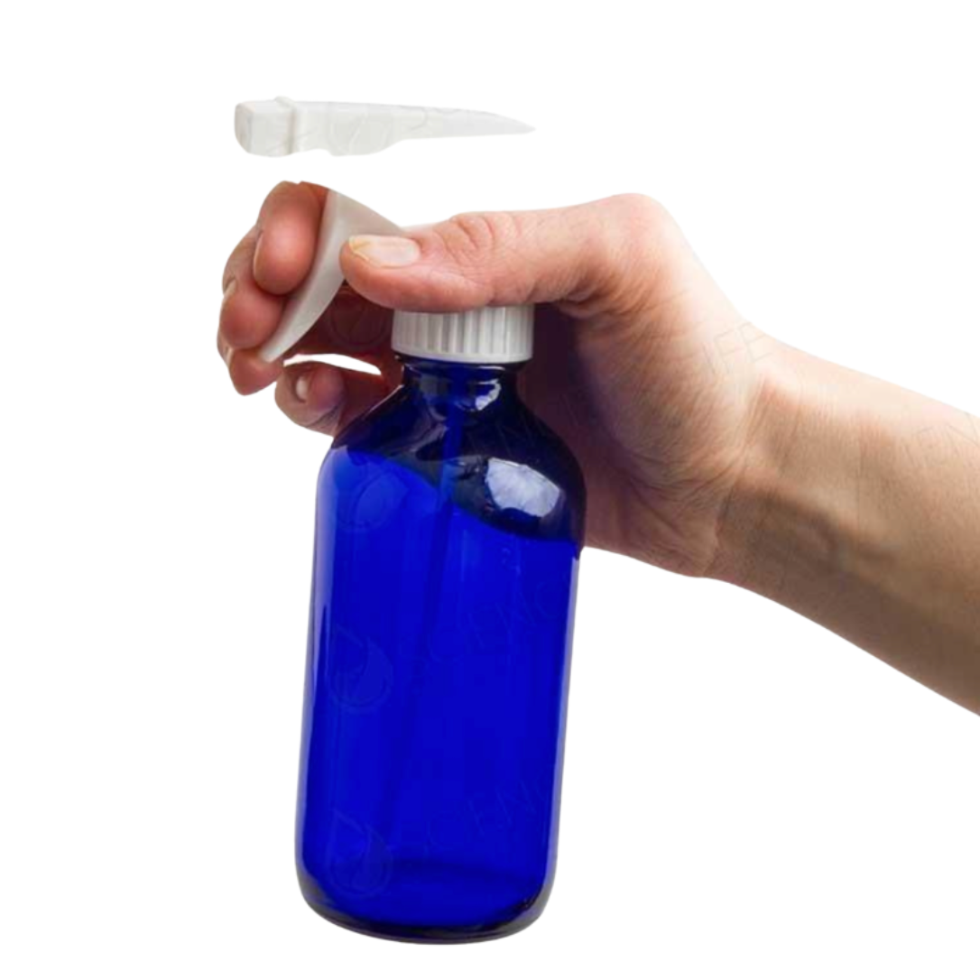 8 oz (240ml) Cobalt Blue Glass Bottle With Trigger Sprayer (Single) - Discover Health & Lifestyle Asia